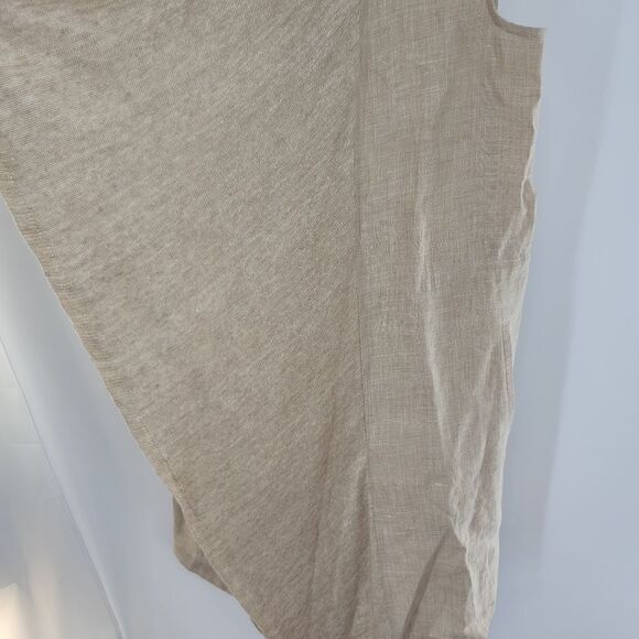 Lafayette 148 tan waterfall front linen vest - Picture 9 of 9